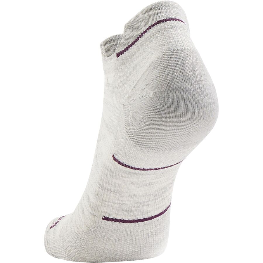 Backcountry Smartwool Run Zero Cushion Low Ankle Sock - Women's Ash