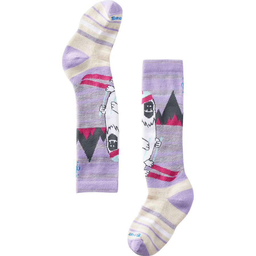 Backcountry Smartwool Wintersport Full Cushion Yeti Pattern OTC Sock - Kids' Black