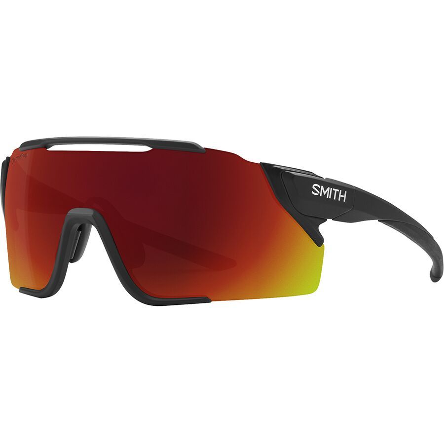 backcountry Smith Attack MAG MTB ChromaPop Sunglasses Matte Black/ChromaPop Red Mirror