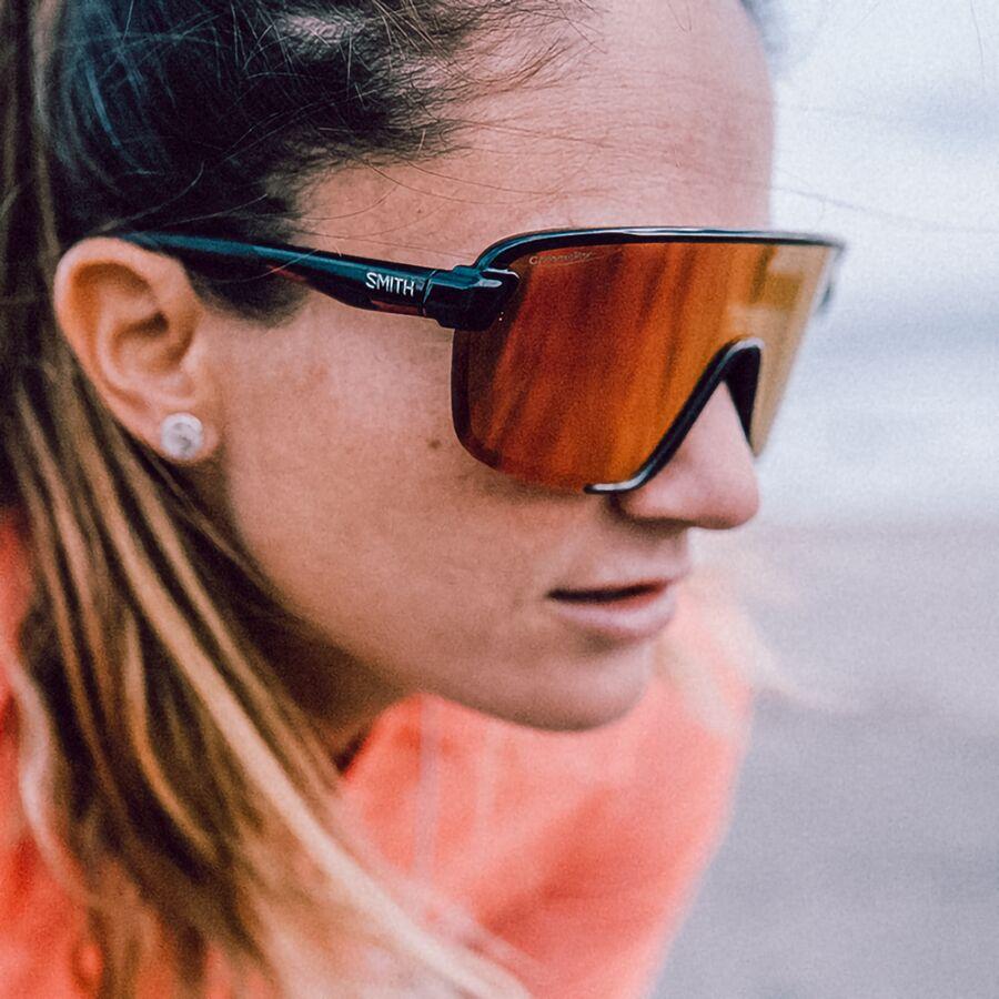 Backcountry Smith Bobcat ChromaPop Sunglasses Black/ChromaPop Red Mirror