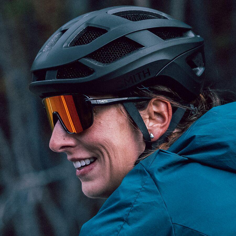 Backcountry Smith Bobcat ChromaPop Sunglasses Black/ChromaPop Red Mirror