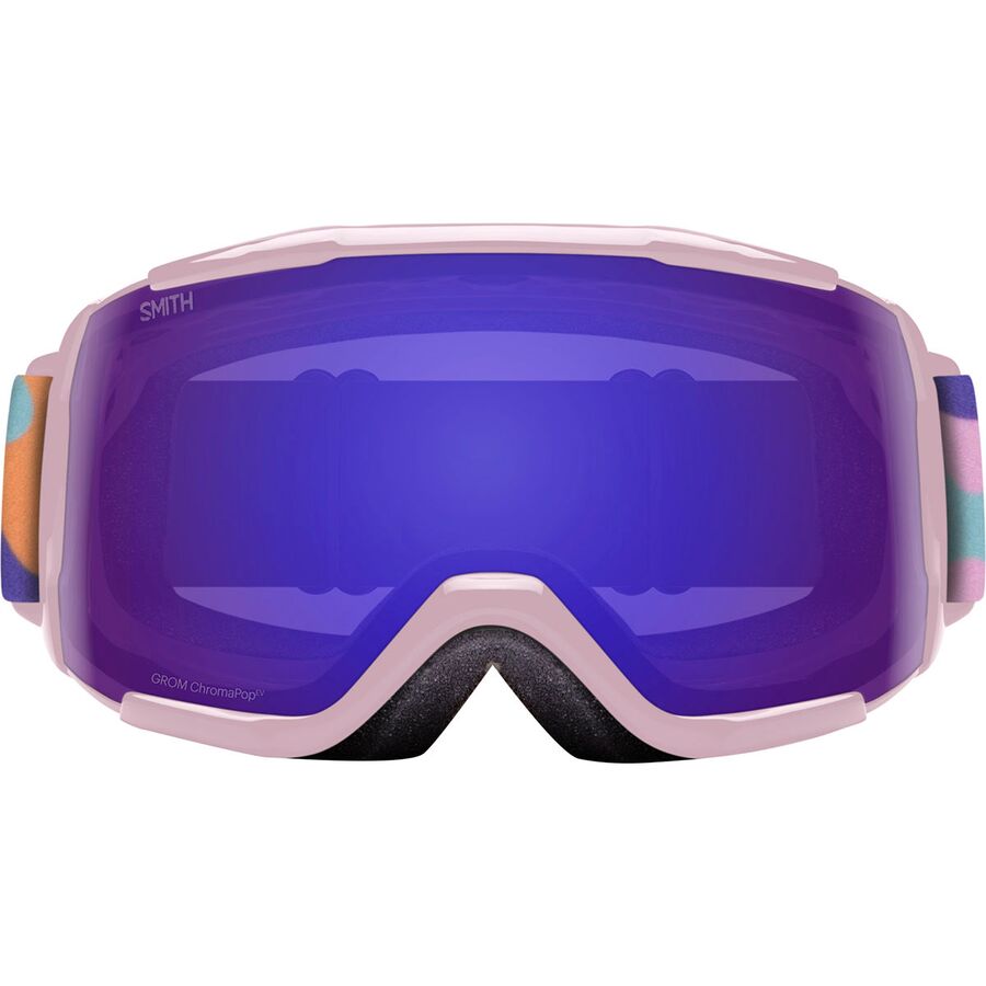 Backcountry Smith Grom ChromaPop Goggles - Kids' Carnation Puzzle/ChrPop Everyday Violet Mir