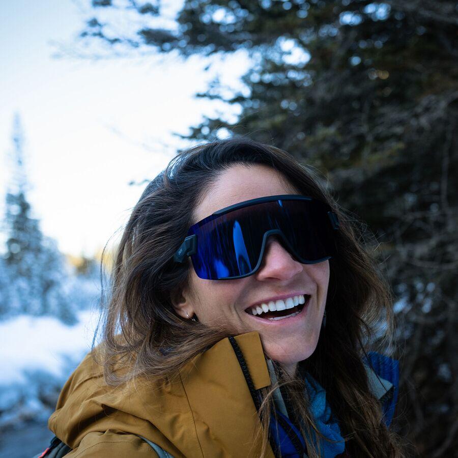 Backcountry Smith Wildcat ChromaPop Sunglasses Matt Black/ChromPop Glacier PhtoChrom Cop Blue Mir