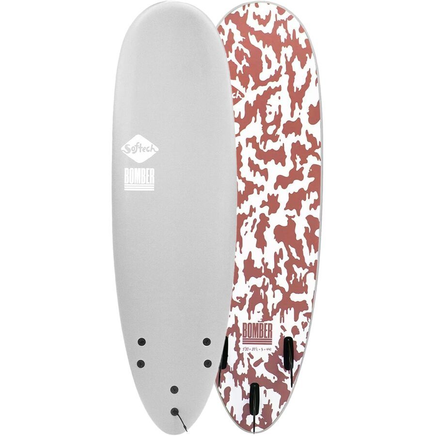 backcountry Softech Bomber Surfboard Grey/Dusty Red