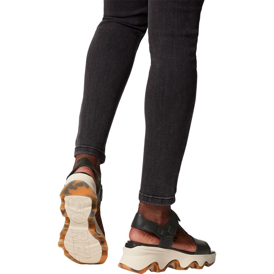 Backcountry SOREL Kinetic Impact Y-Strap High Sandal - Women's Black/Chalk