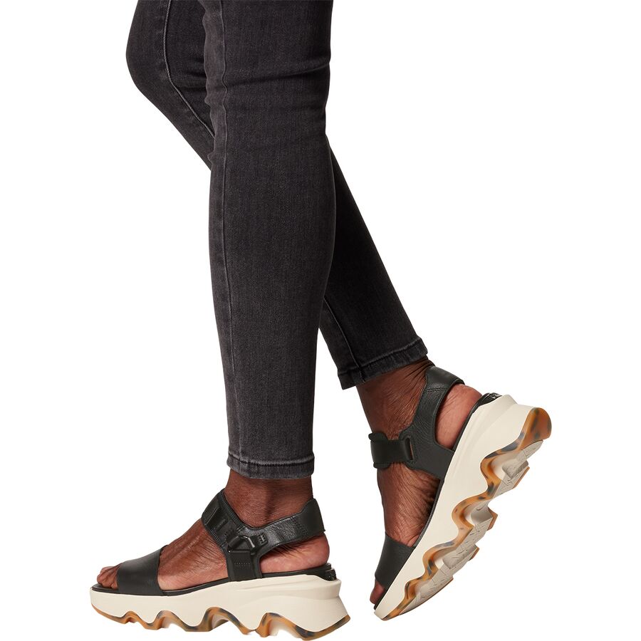 Backcountry SOREL Kinetic Impact Y-Strap High Sandal - Women's Black/Chalk