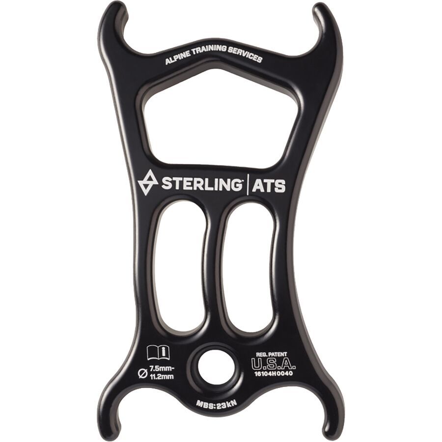 backcountry Sterling ATS Belay and Rappel Device Black