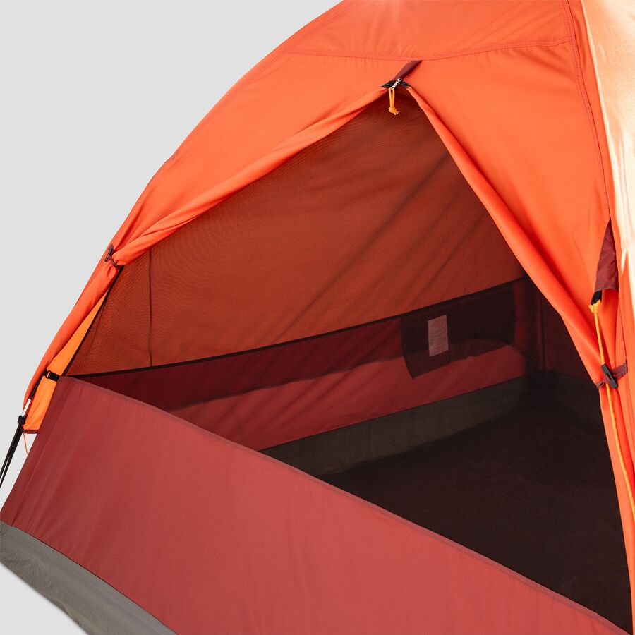 Backcountry Stoic Dome Tent + Vestibule: 4-Person 3-Season Tigerlily/Red Ochre