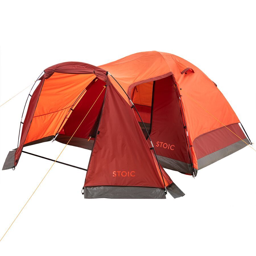backcountry Stoic Dome Tent + Vestibule: 4-Person 3-Season Tigerlily/Red Ochre
