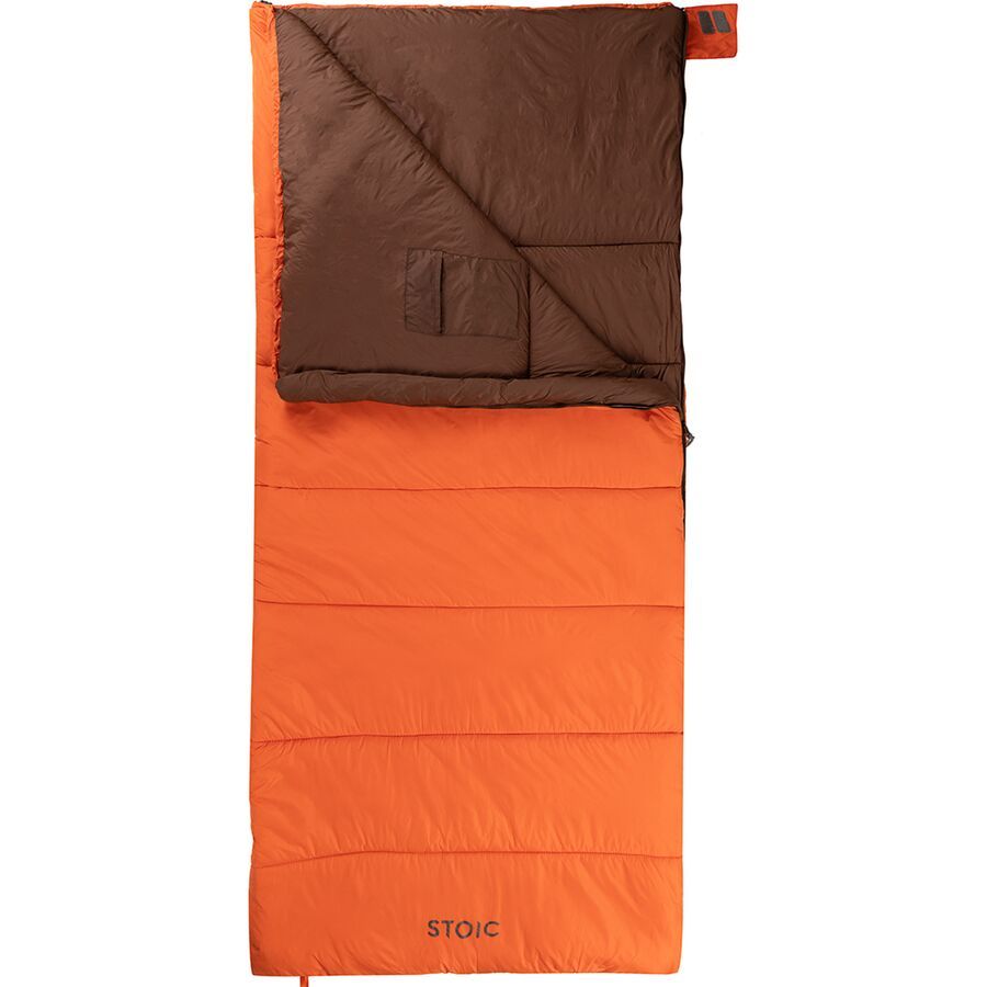 backcountry Stoic Groundwork Single Sleeping Bag: 20F Synthetic Tigerlily/Potting Soil