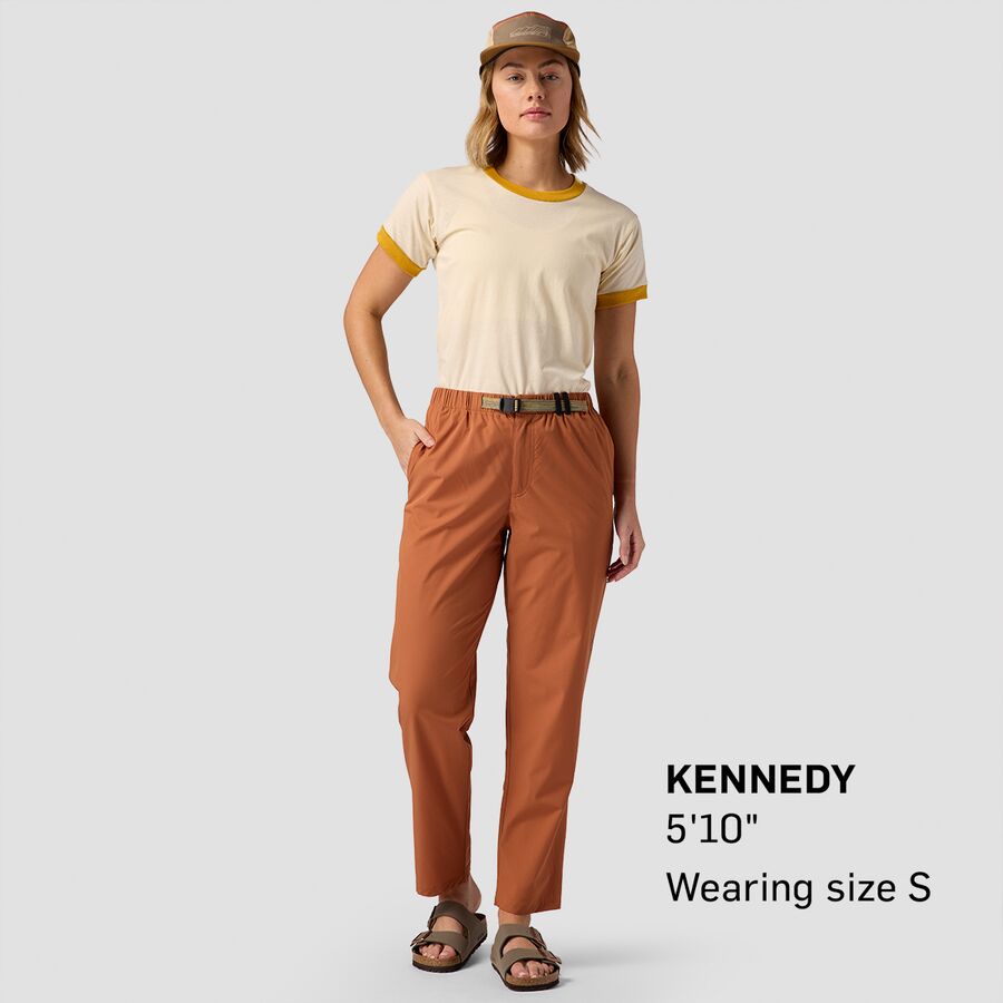 Backcountry Stoic Ringer Short-Sleeve T-Shirt - Women's Cream/Mustard