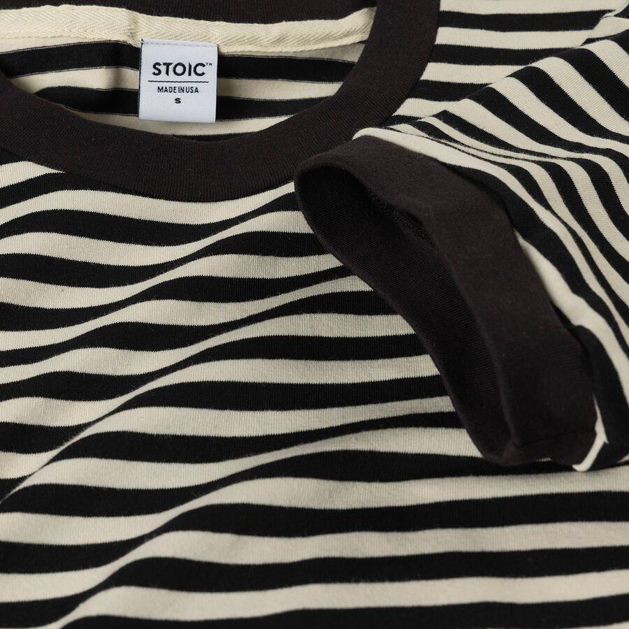 Backcountry Stoic Striped Ringer Short-Sleeve T-Shirt - Women's Black/White Stripe