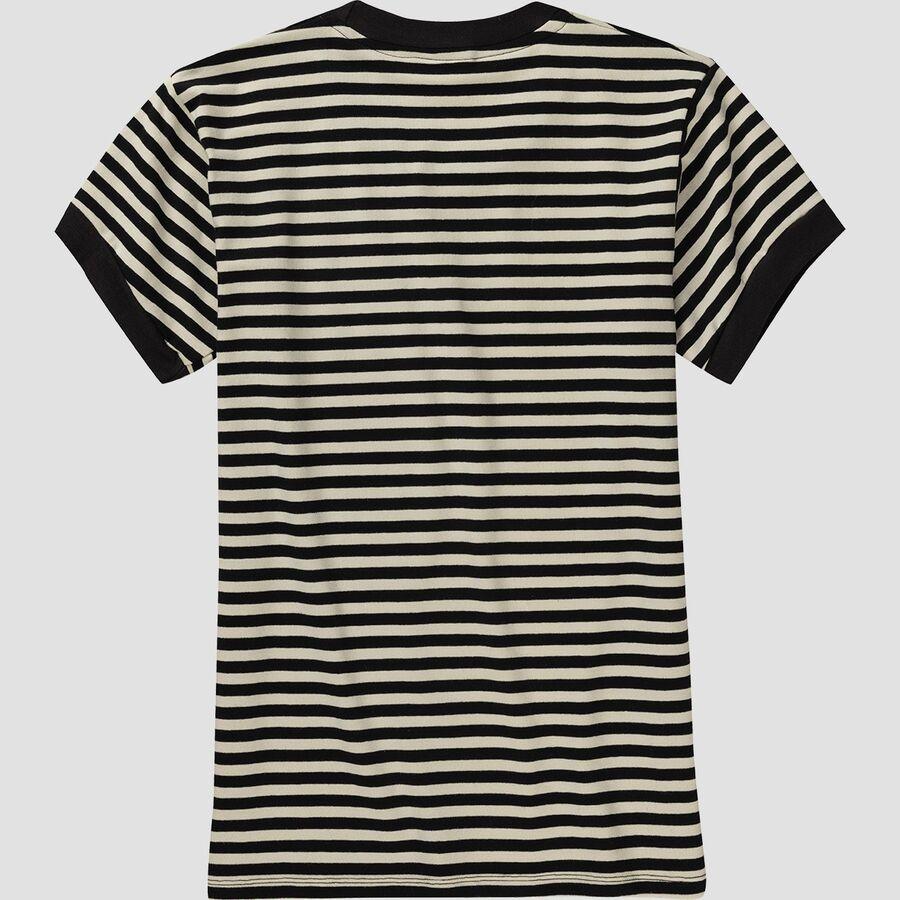 Backcountry Stoic Striped Ringer Short-Sleeve T-Shirt - Women's Black/White Stripe