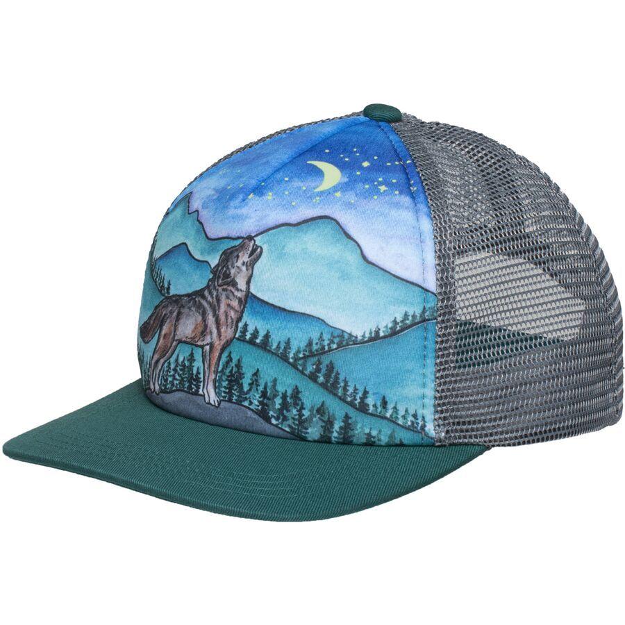 backcountry Sunday Afternoons Artist Series Cooling Trucker Hat - Kids' Lone Wolf