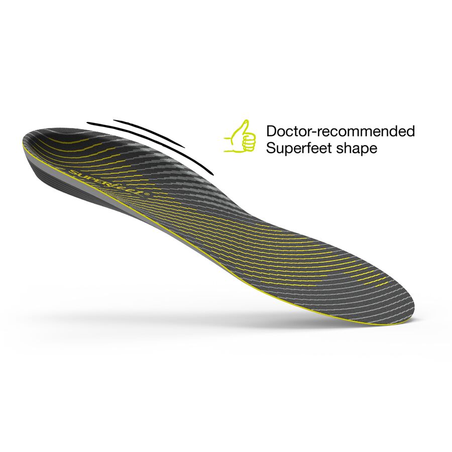 Backcountry Superfeet Run Support Low Arch V2 Footbed Gunmetal