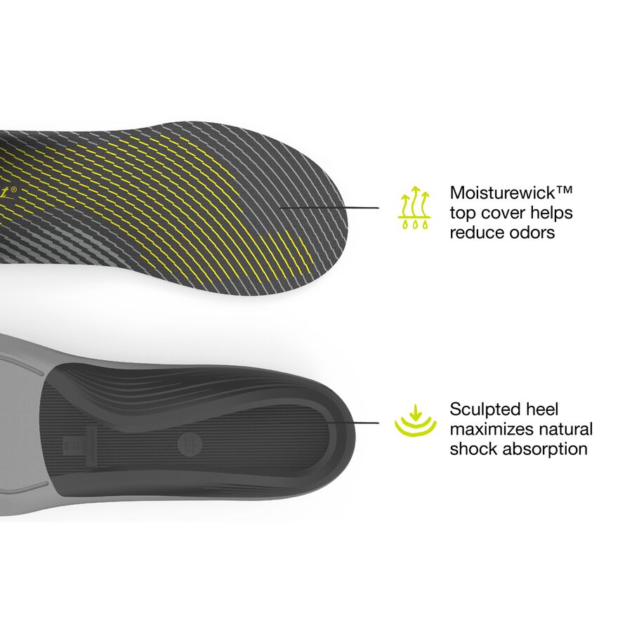 Backcountry Superfeet Run Support Low Arch V2 Footbed Gunmetal