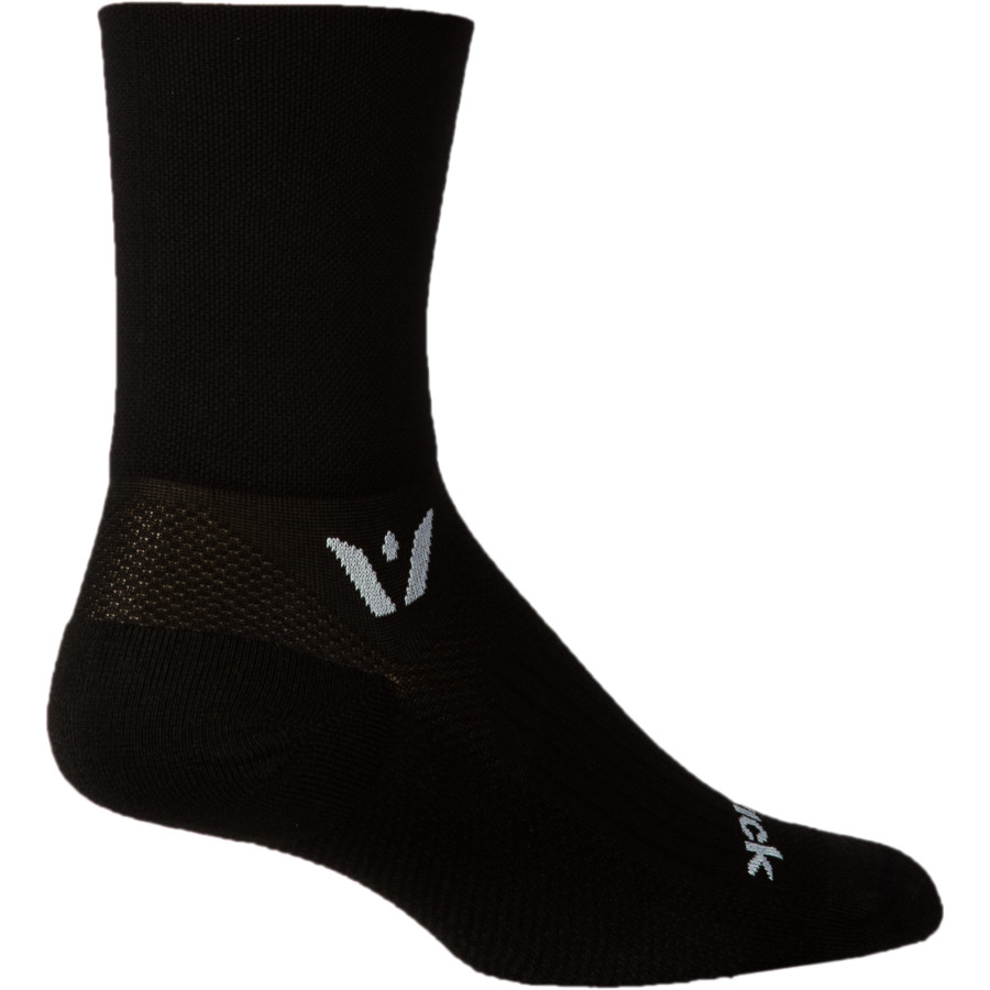 Backcountry Swiftwick Aspire Quarter Crew High Sock Black