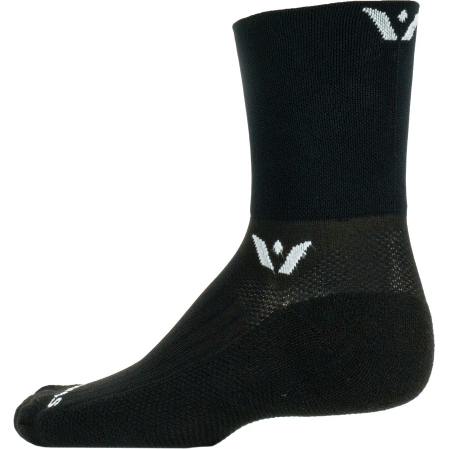 Backcountry Swiftwick Aspire Quarter Crew High Sock Black