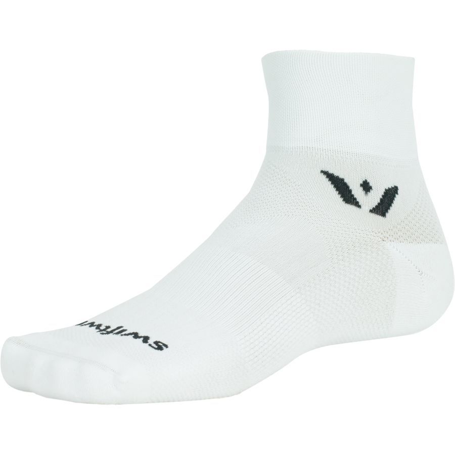 backcountry Swiftwick Aspire Quarter Crew Sock White