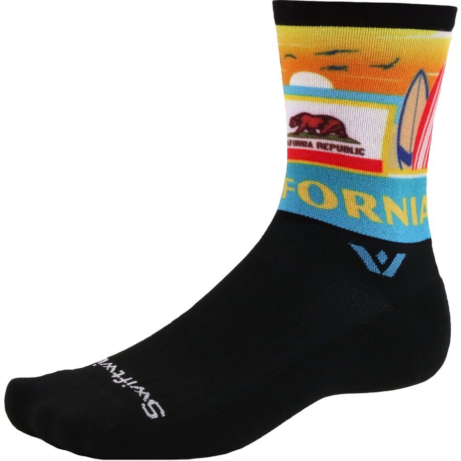 backcountry Swiftwick Vision Crew Impression Sock California