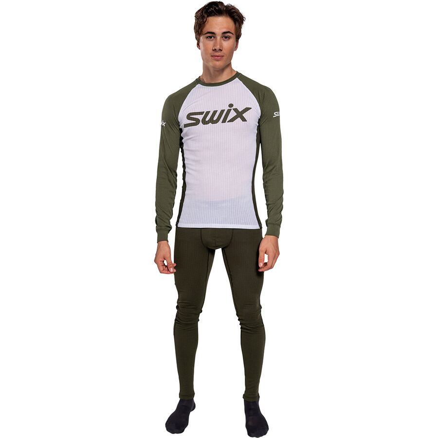 Backcountry Swix RaceX Classic Long-Sleeve Top - Men's Bright White/ Olive