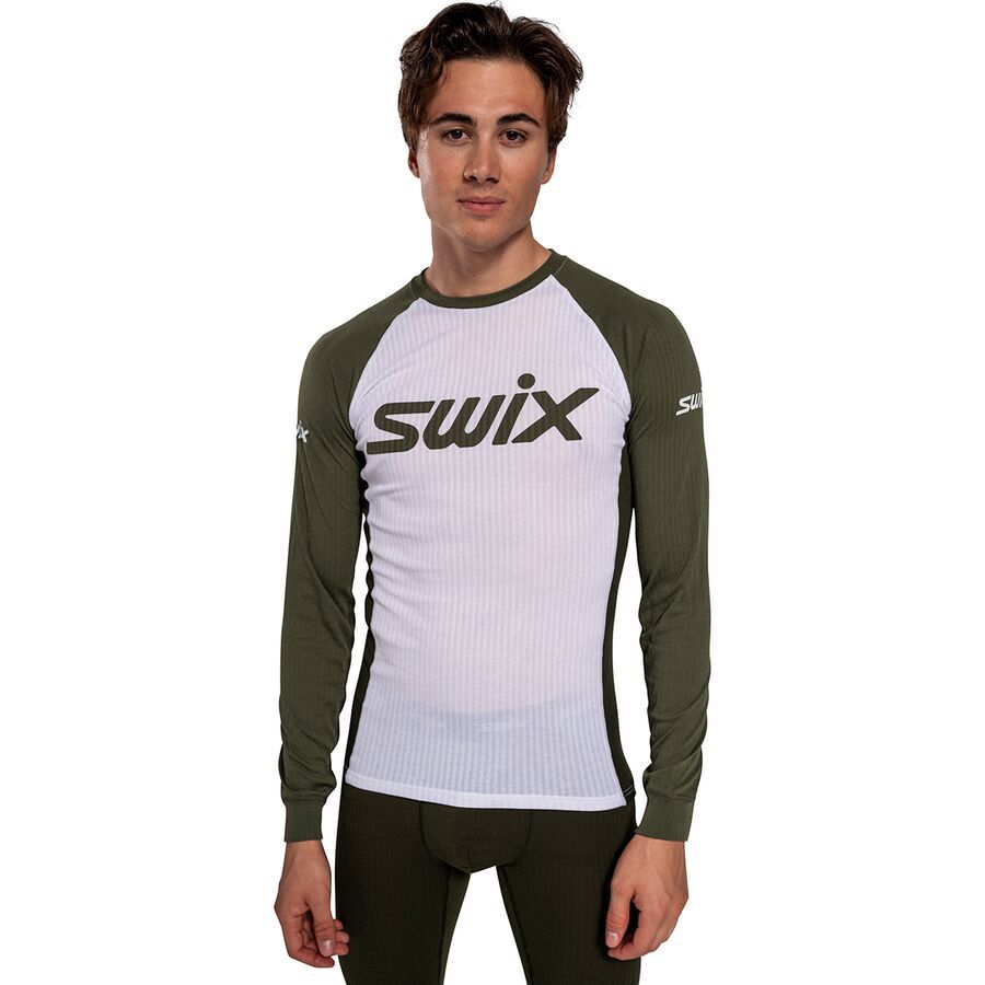 backcountry Swix RaceX Classic Long-Sleeve Top - Men's Bright White/ Olive