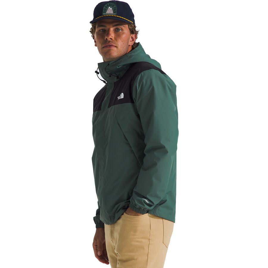 Backcountry The North Face Antora Jacket - Men's Duck Green/TNF Black