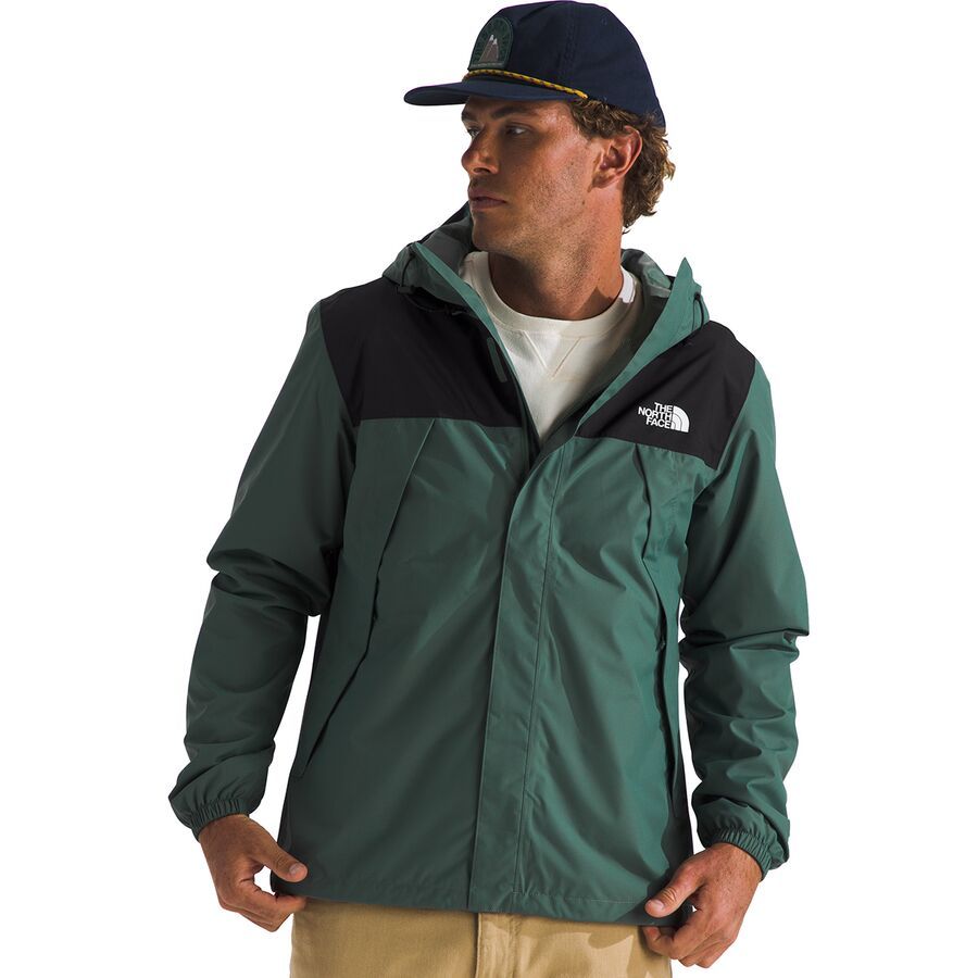 backcountry The North Face Antora Jacket - Men's Duck Green/TNF Black