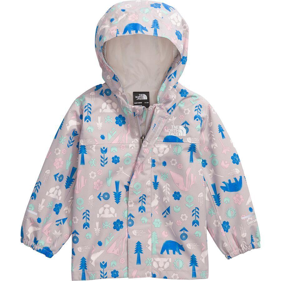 backcountry The North Face Antora Rain Jacket - Infants' Moonstone Grey Multi Pitch Print