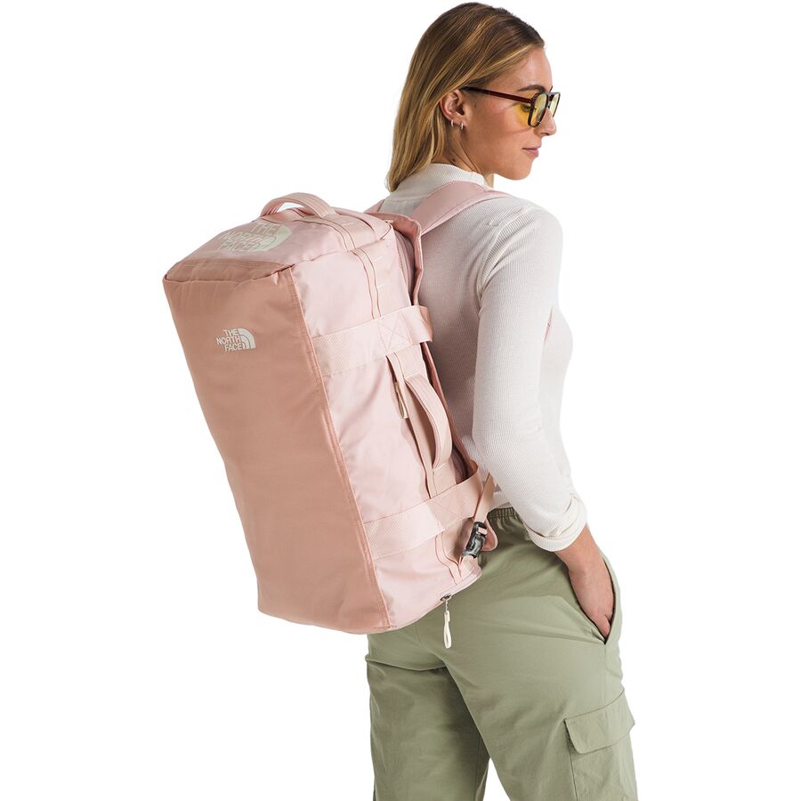 Backcountry The North Face Base Camp Voyager 42L Duffel Bag Pink Moss/White Dune