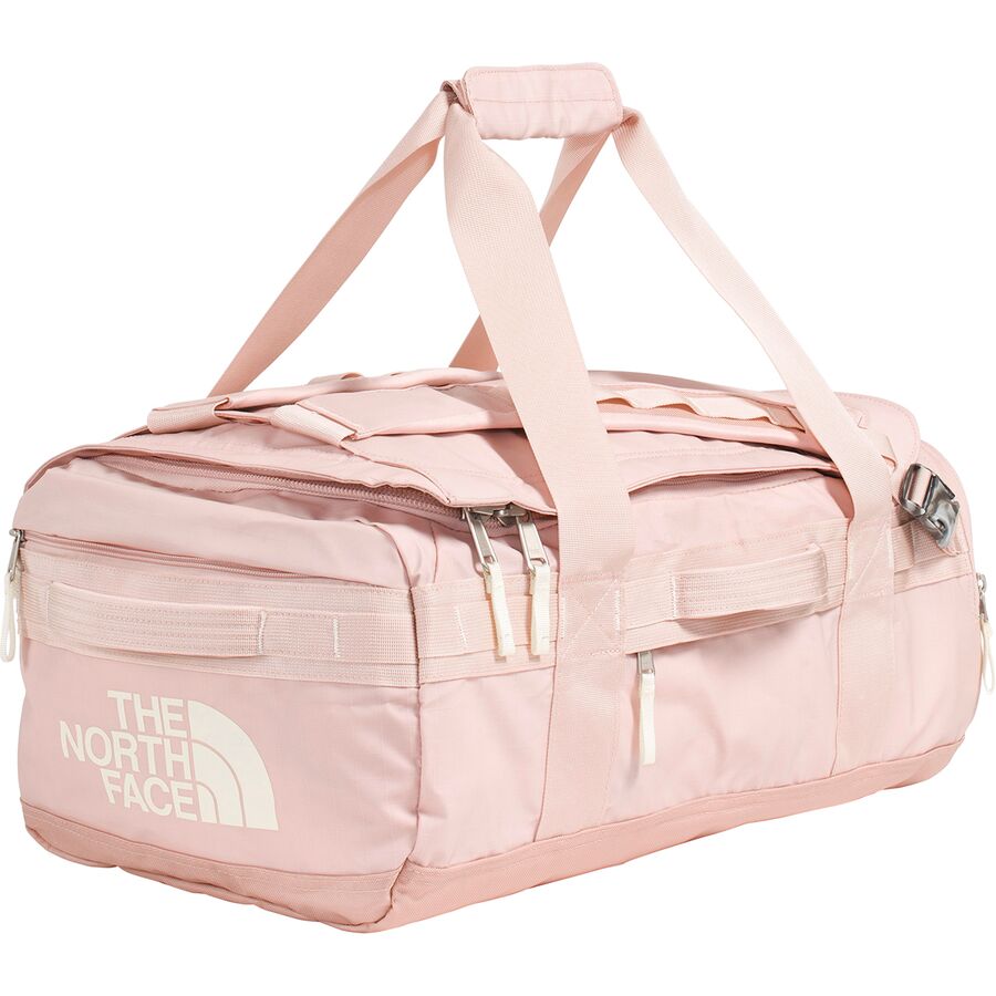 Backcountry The North Face Base Camp Voyager 42L Duffel Bag Pink Moss/White Dune