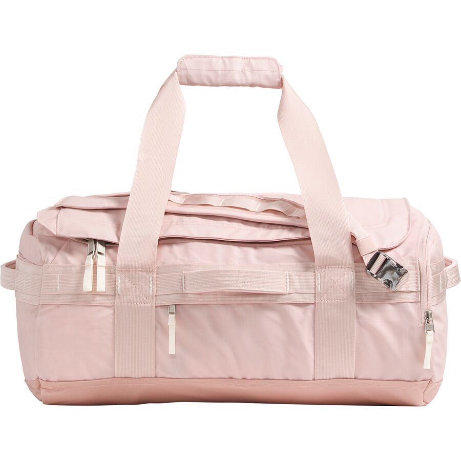 backcountry The North Face Base Camp Voyager 42L Duffel Bag Pink Moss/White Dune