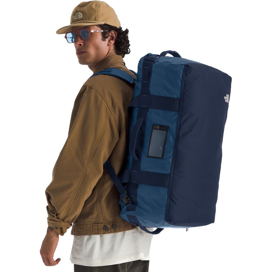 Backcountry The North Face Base Camp Voyager 62L Duffel Bag Shady Blue/Summit Navy