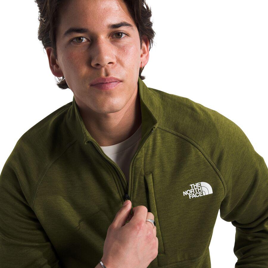 Backcountry The North Face Canyonlands 1/2-Zip Pullover Fleece Jacket - Men's Forest Olive Heather
