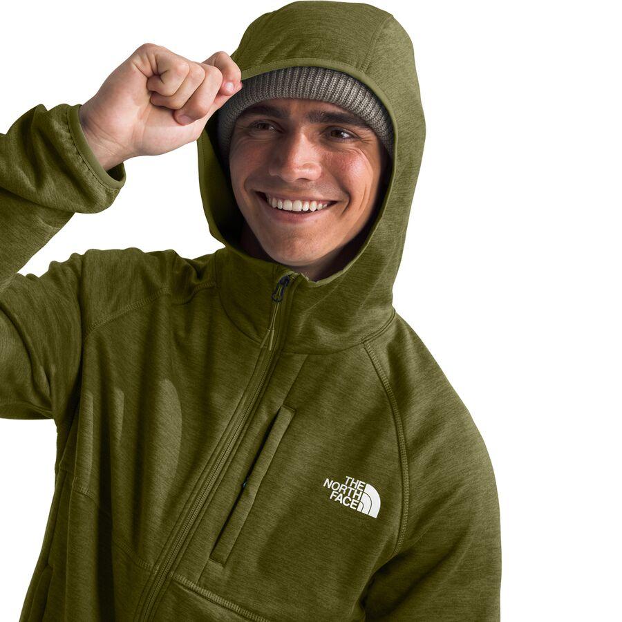 Backcountry The North Face Canyonlands Hooded Fleece Jacket - Men's Forest Olive Heather/NPF