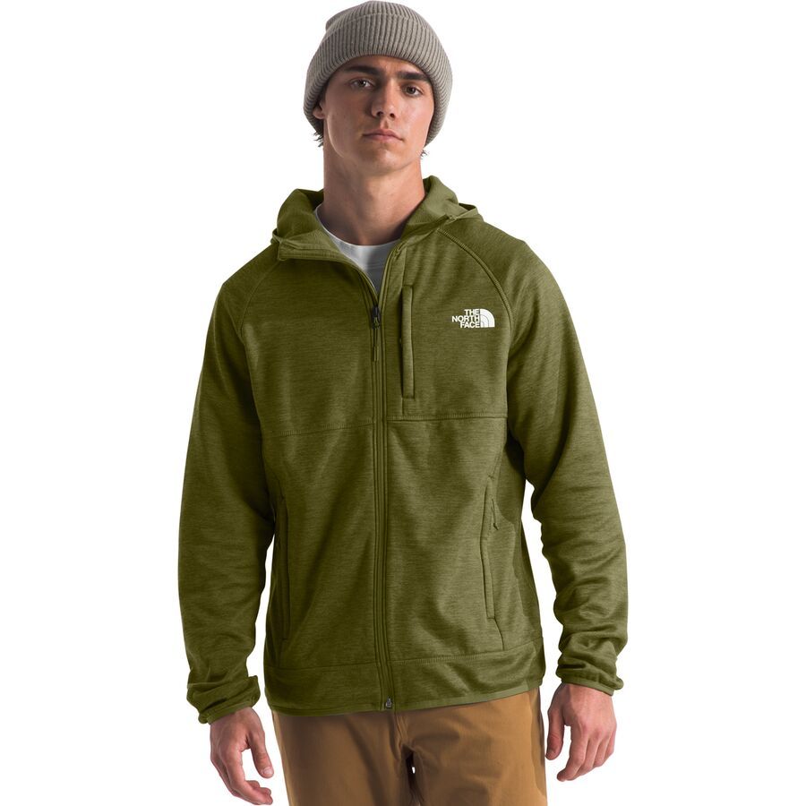 backcountry The North Face Canyonlands Hooded Fleece Jacket - Men's Forest Olive Heather/NPF