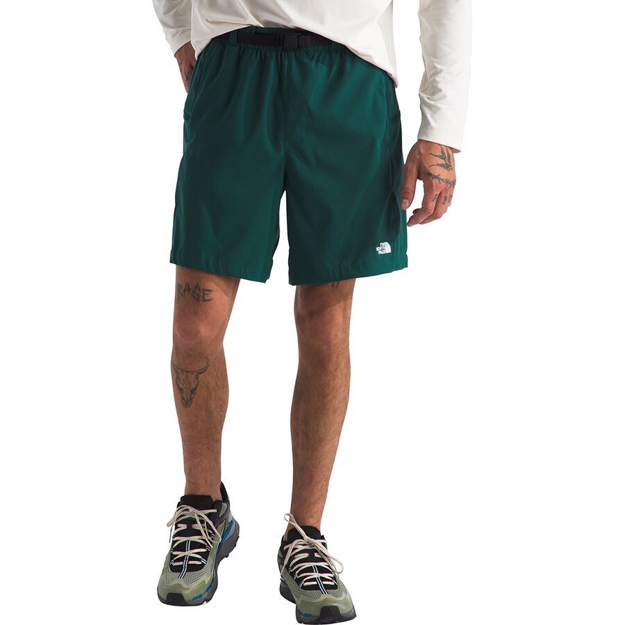 backcountry The North Face Class V Pathfinder Belted 7in Short - Men's Deep Nori