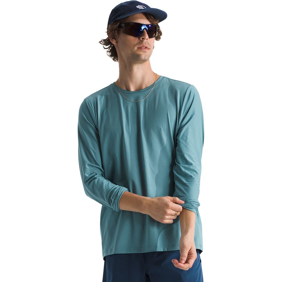 Backcountry The North Face Dune Sky Long-Sleeve Crew - Men's Algae Blue