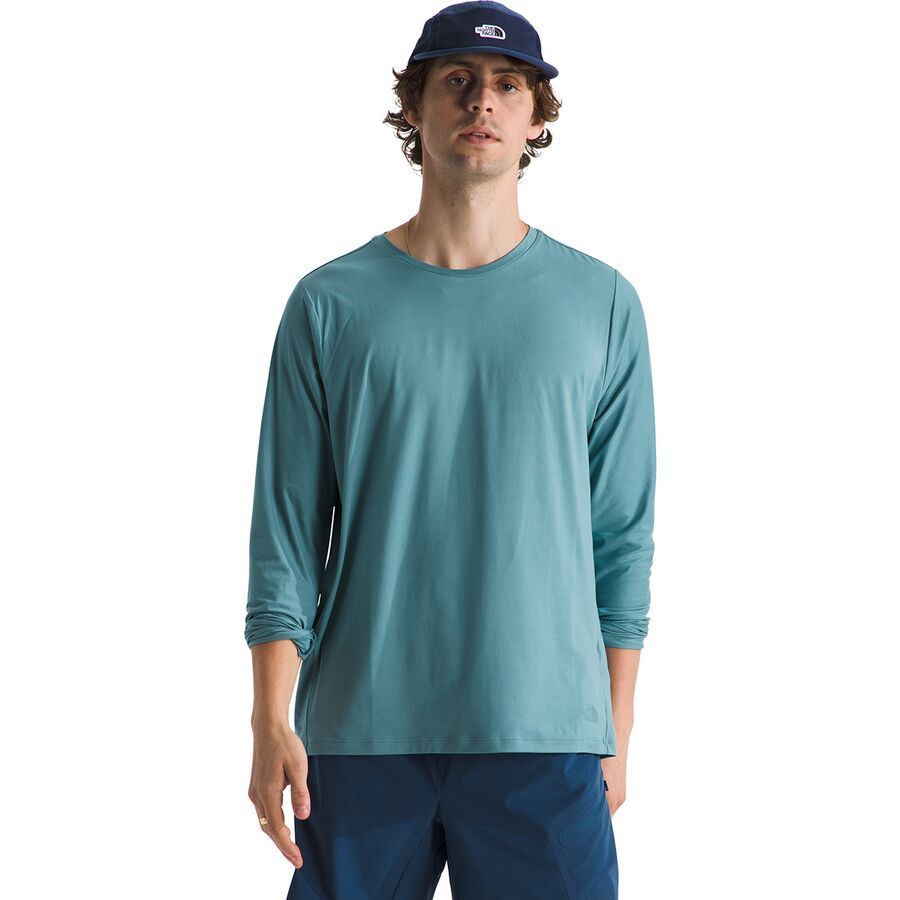 backcountry The North Face Dune Sky Long-Sleeve Crew - Men's Algae Blue