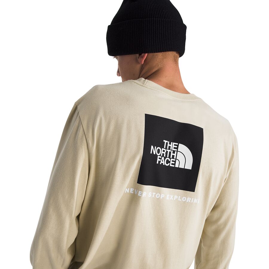 Backcountry The North Face Evolution Box NSE Long-Sleeve T-Shirt - Men's Gravel