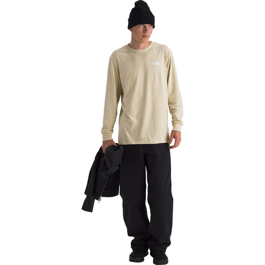 Backcountry The North Face Evolution Box NSE Long-Sleeve T-Shirt - Men's Gravel