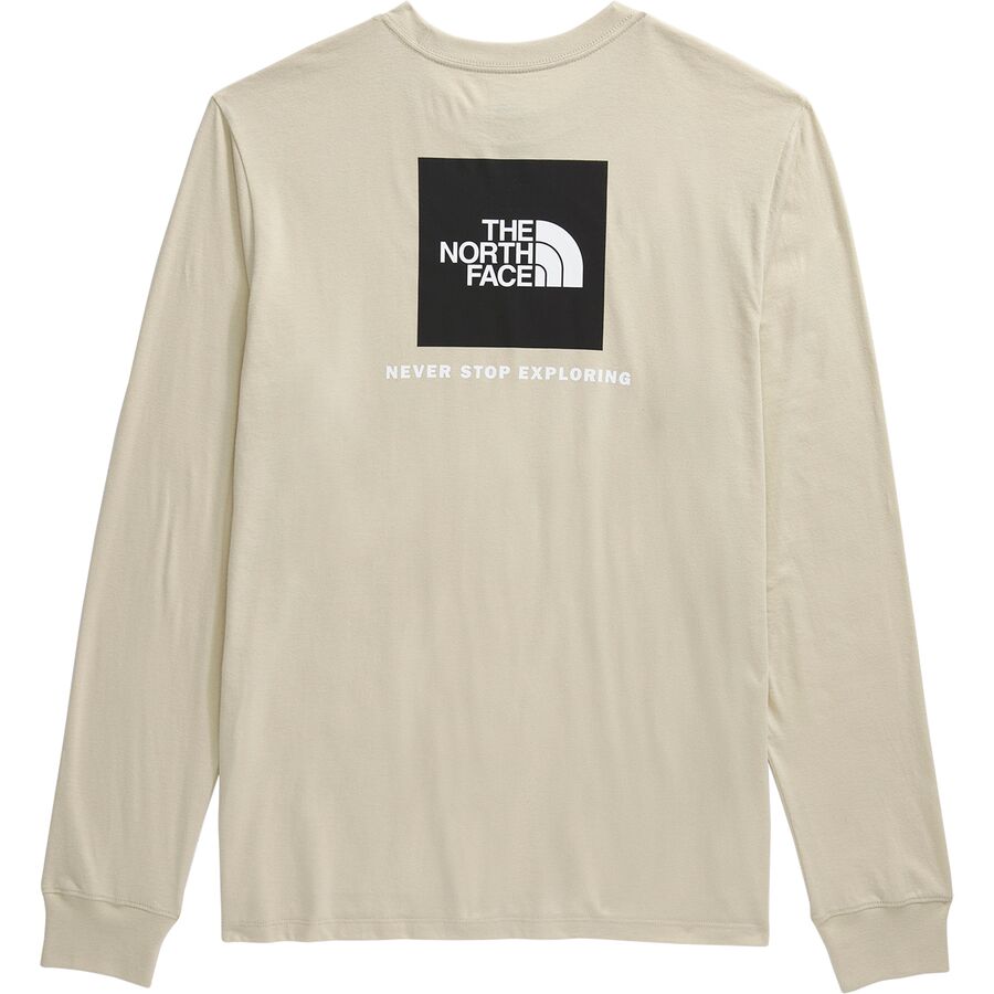 Backcountry The North Face Evolution Box NSE Long-Sleeve T-Shirt - Men's Gravel