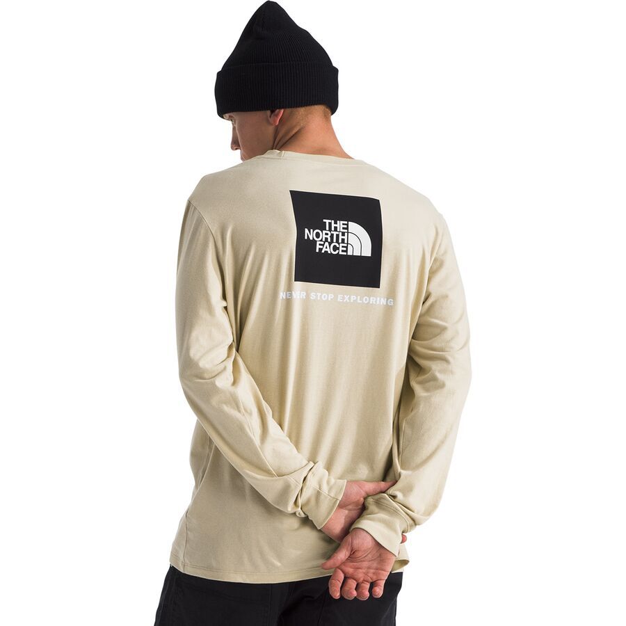 backcountry The North Face Evolution Box NSE Long-Sleeve T-Shirt - Men's Gravel