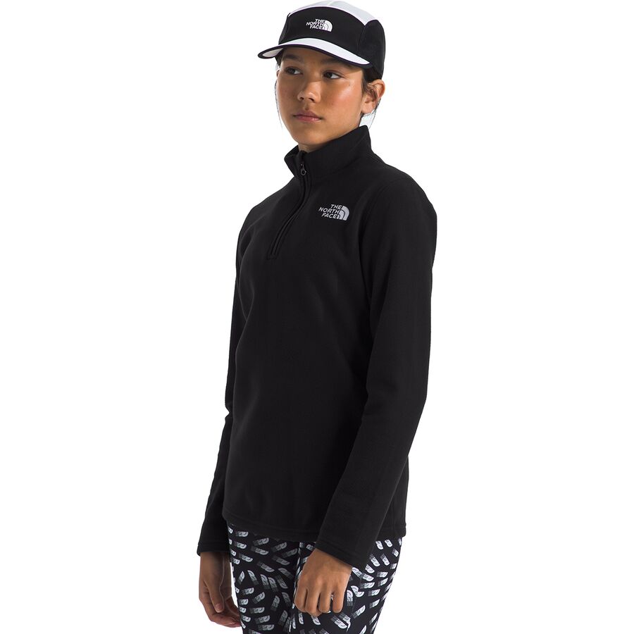 Backcountry The North Face Glacier 1/4-Zip Pullover - Kids' Cyber Pink