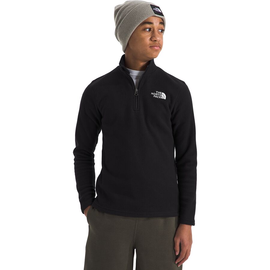 Backcountry The North Face Glacier 1/4-Zip Pullover - Kids' Cyber Pink