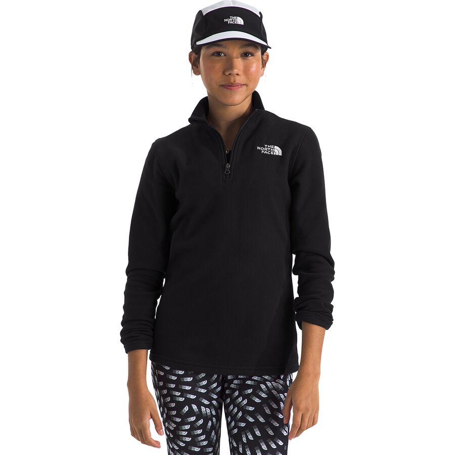 Backcountry The North Face Glacier 1/4-Zip Pullover - Kids' Cyber Pink