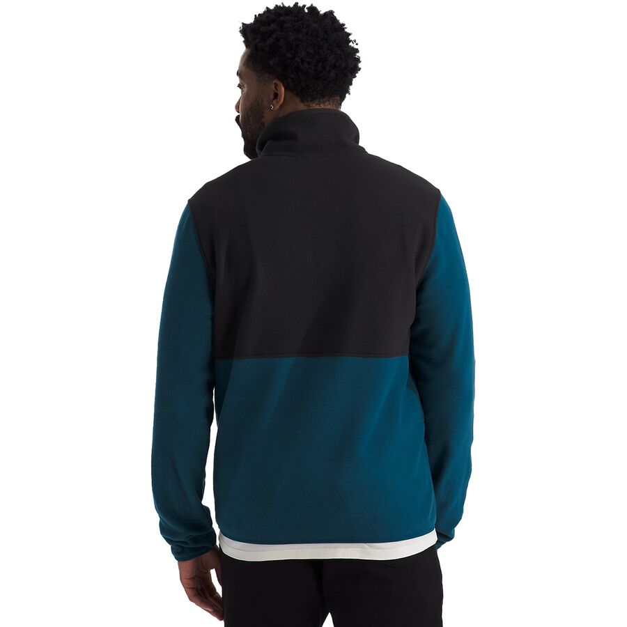 Backcountry The North Face Glacier Fleece Jacket - Men's Midnight Petrol/TNF Black