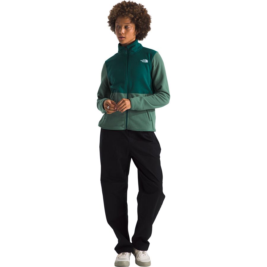 Backcountry The North Face Glacier Fleece Jacket - Women's Duck Green/Deep Nori