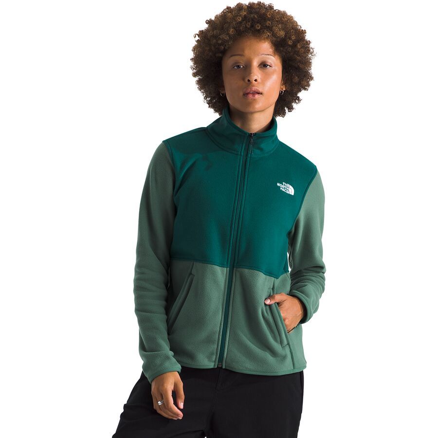 backcountry The North Face Glacier Fleece Jacket - Women's Duck Green/Deep Nori