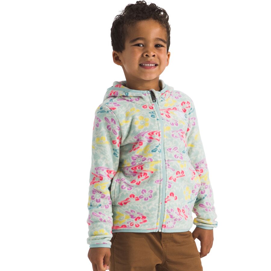 Backcountry The North Face Glacier Full-Zip Fleece Hoodie - Toddlers' Bright Foam
